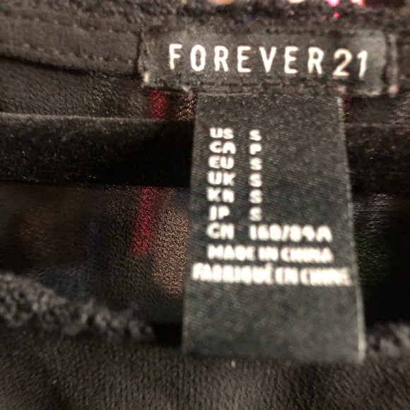 Forever 21 Shear Black Dress - Picture 3 of 3